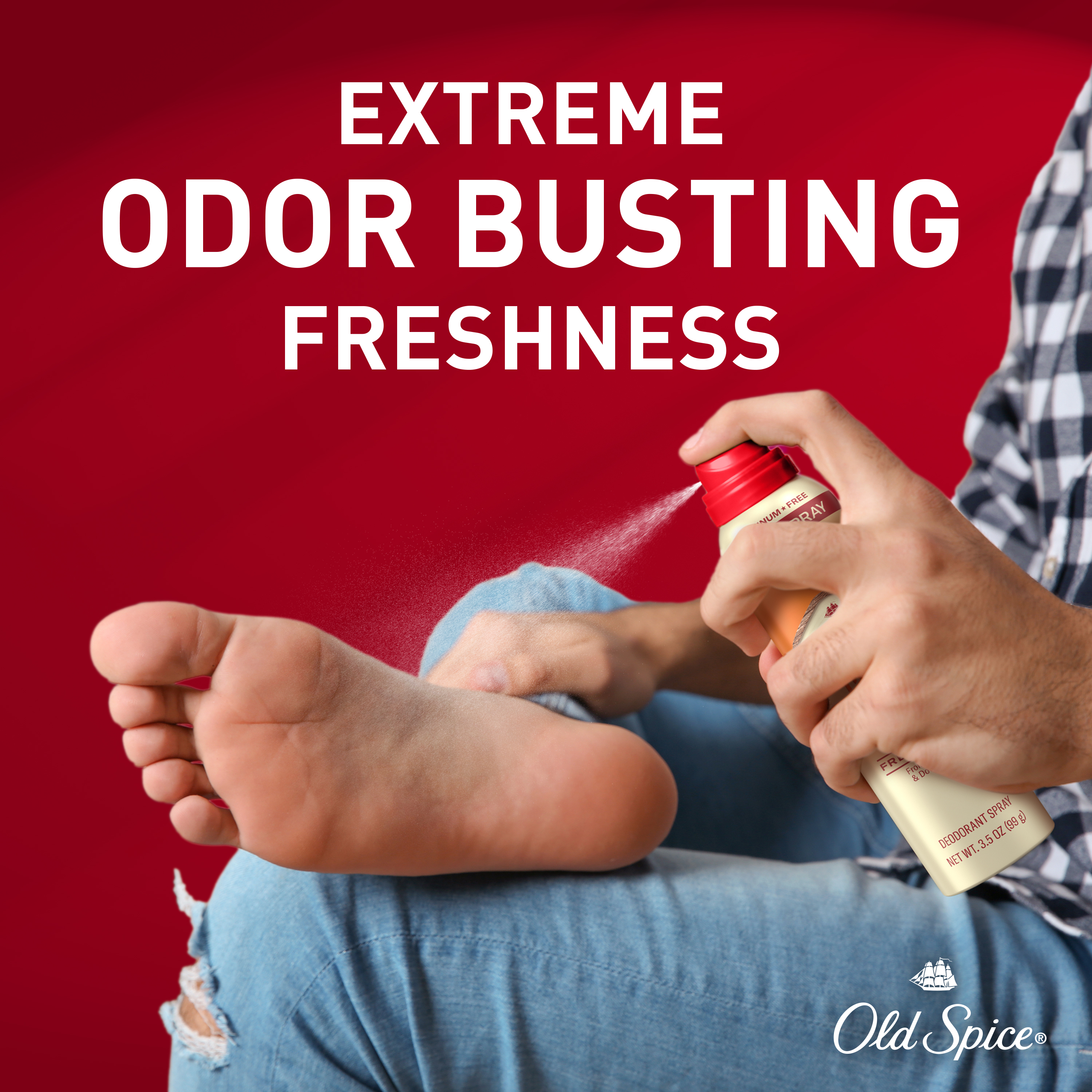 Extreme Odor Busting Freshness. Old Spice GentleMan’s Blend Total Body Deodorant Men, Vanilla + Shea, Aluminum Free Spray 