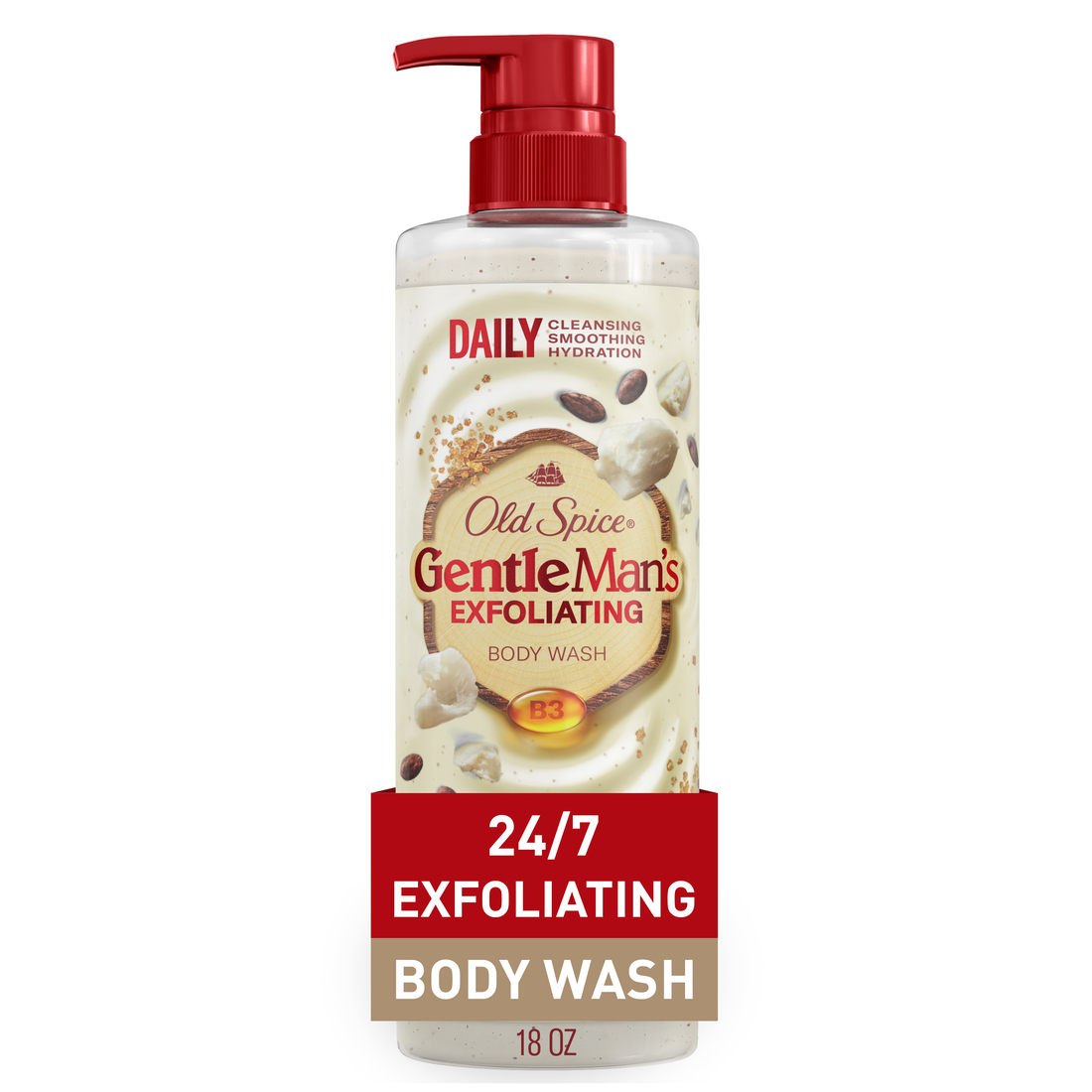 Gentleman's Blend Exfoliating Body Wash, Brown Sugar & Cocoa Butter