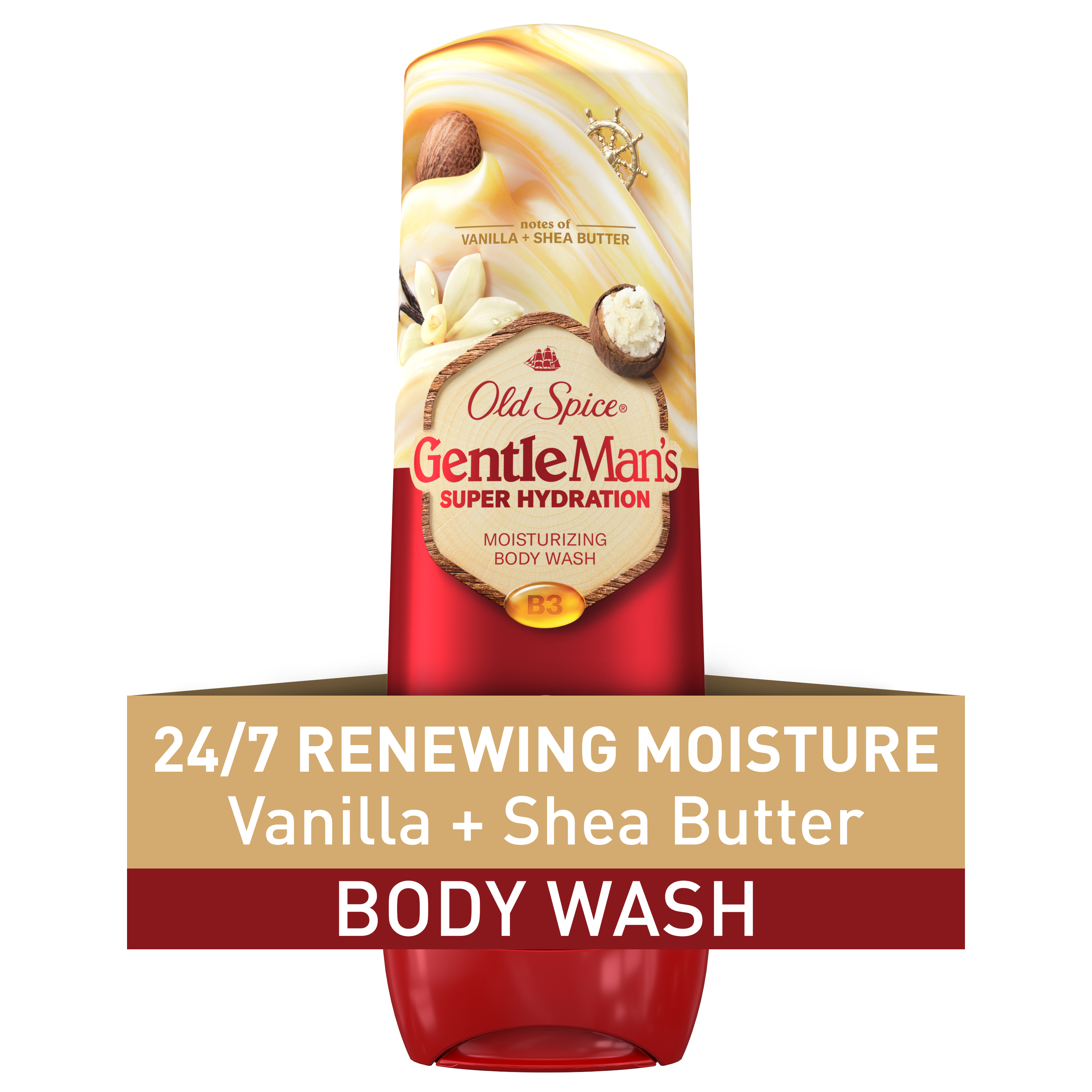 Old Spice Super Hydration Body Wash GentleMan’s Blend Vanilla + Shae, 20 Oz