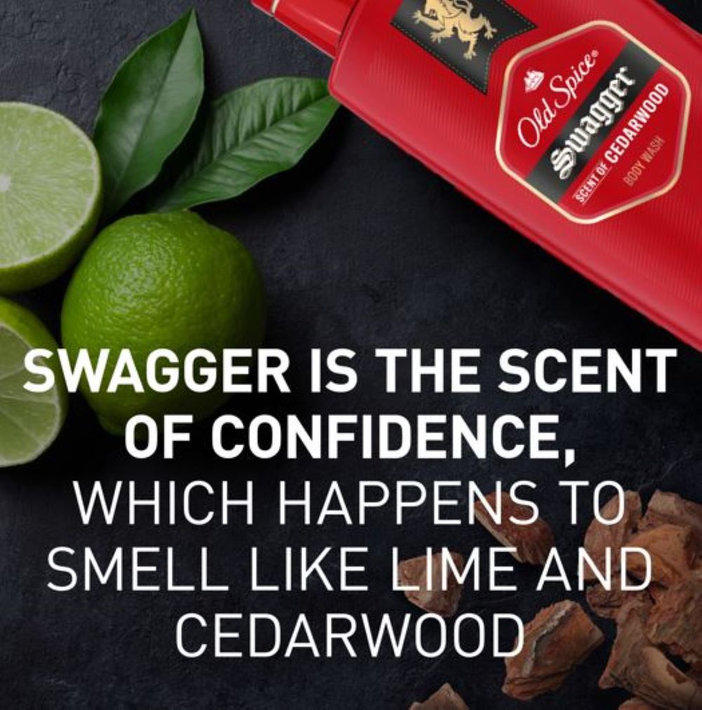 Old Spice Men's Body Wash, Swagger Scent of Confidence, 709 ml (24 fl oz)