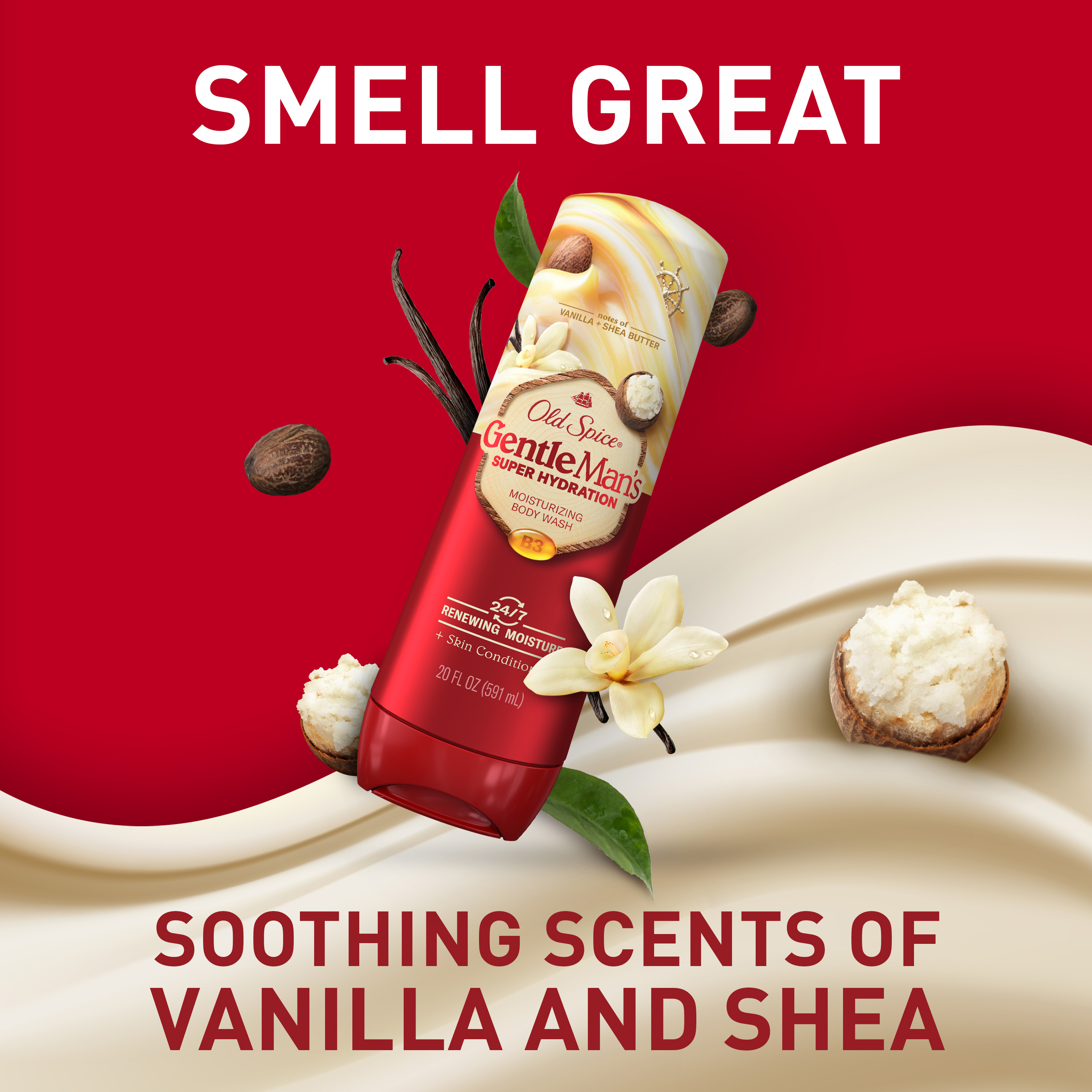 Old Spice Super Hydration Body Wash GentleMan’s Blend Vanilla + Shea