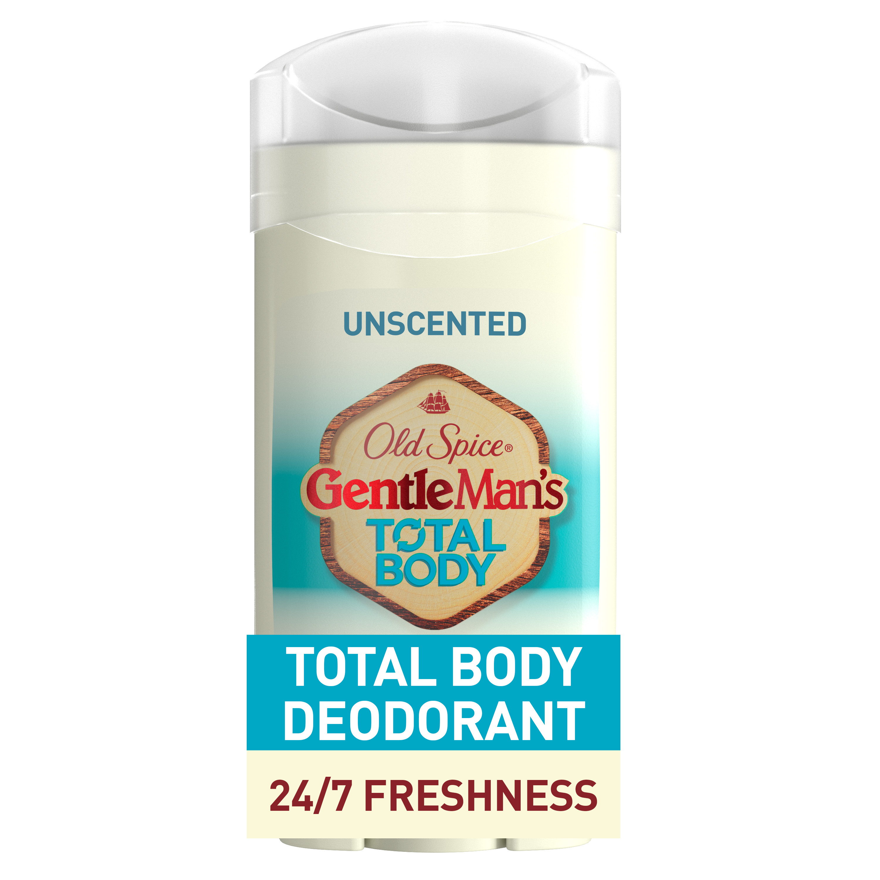 Old Spice GentleMan’s Blend Total Deodorant, Unscented