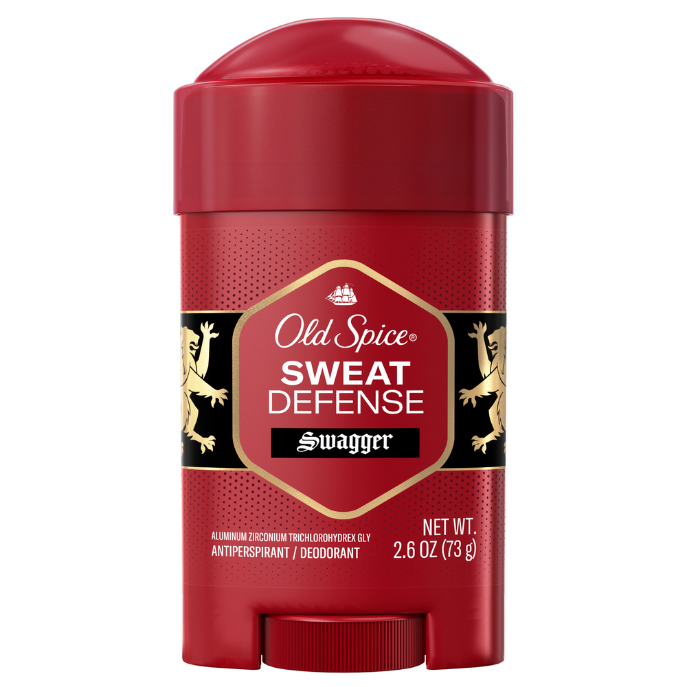 Old Spice Sweat Defense Soft Solid Antiperspirant and Deodorant keeps you feeling dry all day and promotes stronger and longer lasting sweat protection vs. invisible solid anti-perspirant and deodorant.