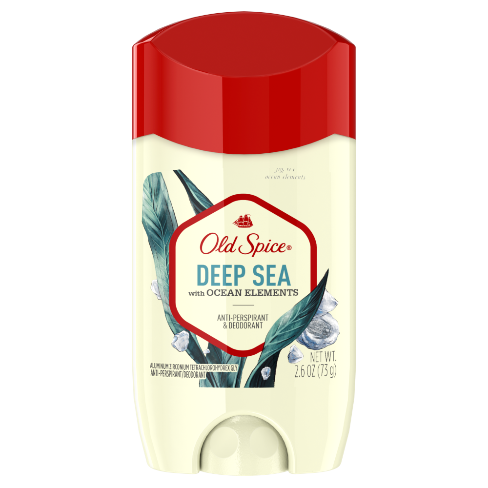 Old Spice Men's Antiperspirant & Deodorant Deep Sea with Ocean Elements, 2.6 oz