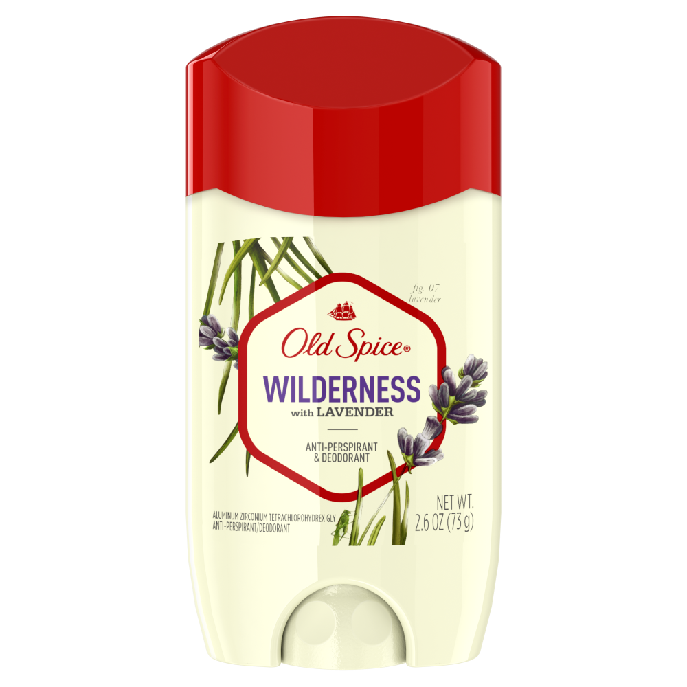 Old Spice Men's Antiperspirant & Deodorant Wilderness with Lavender, 2.6oz