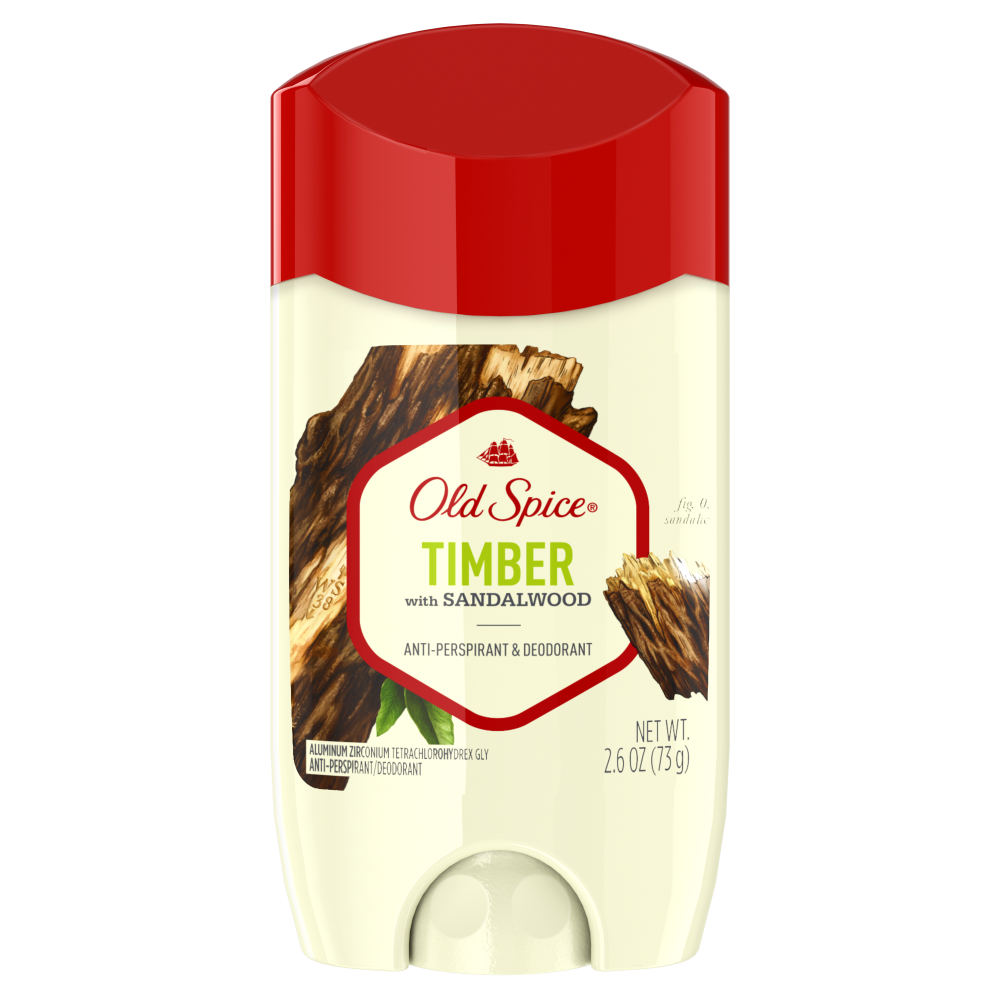 Old Spice Men's Antiperspirant & Deodorant Timber with Sandalwood, 2.6oz