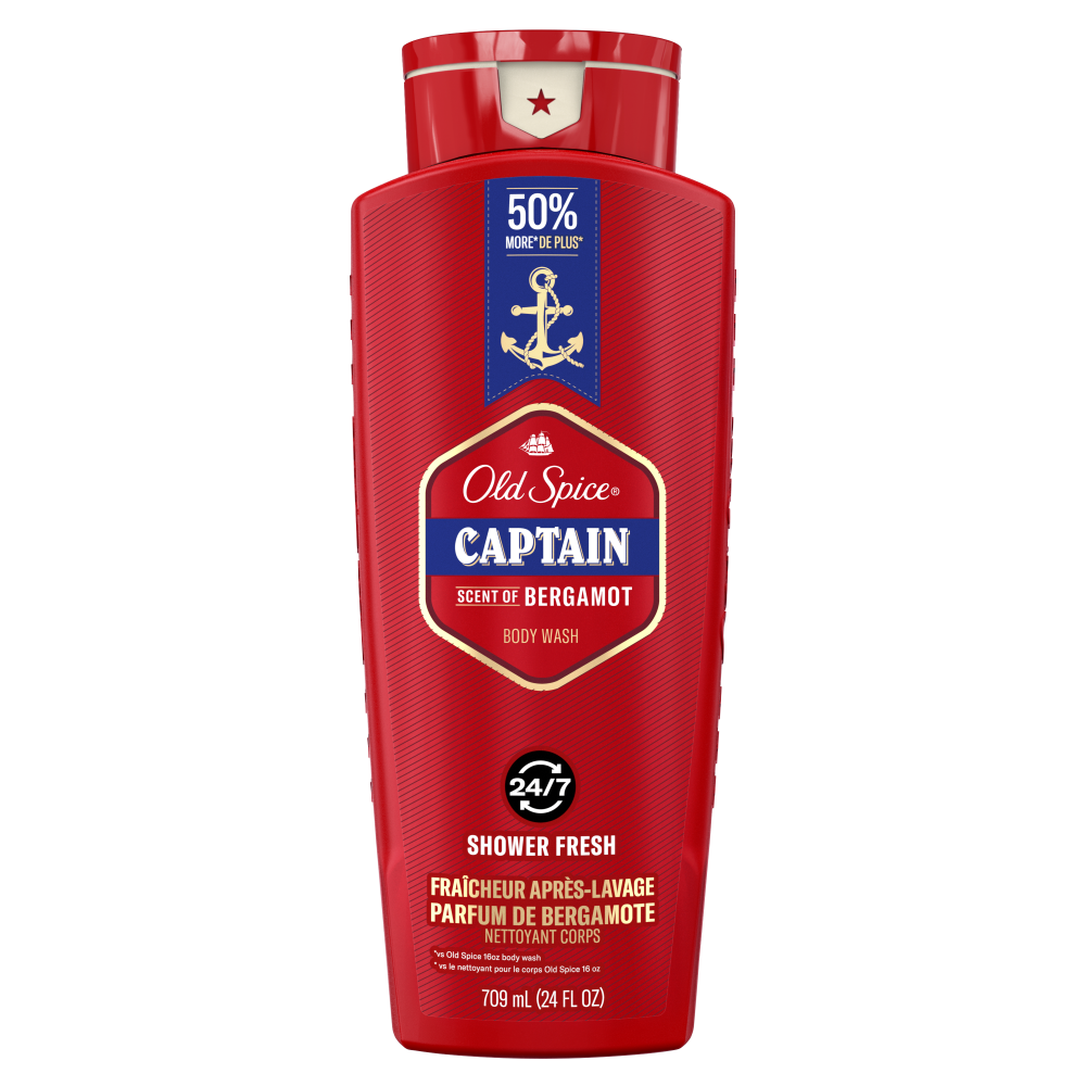 Old Spice Men's Body Wash, Captain Scent, 709ml (24 fl. oz)