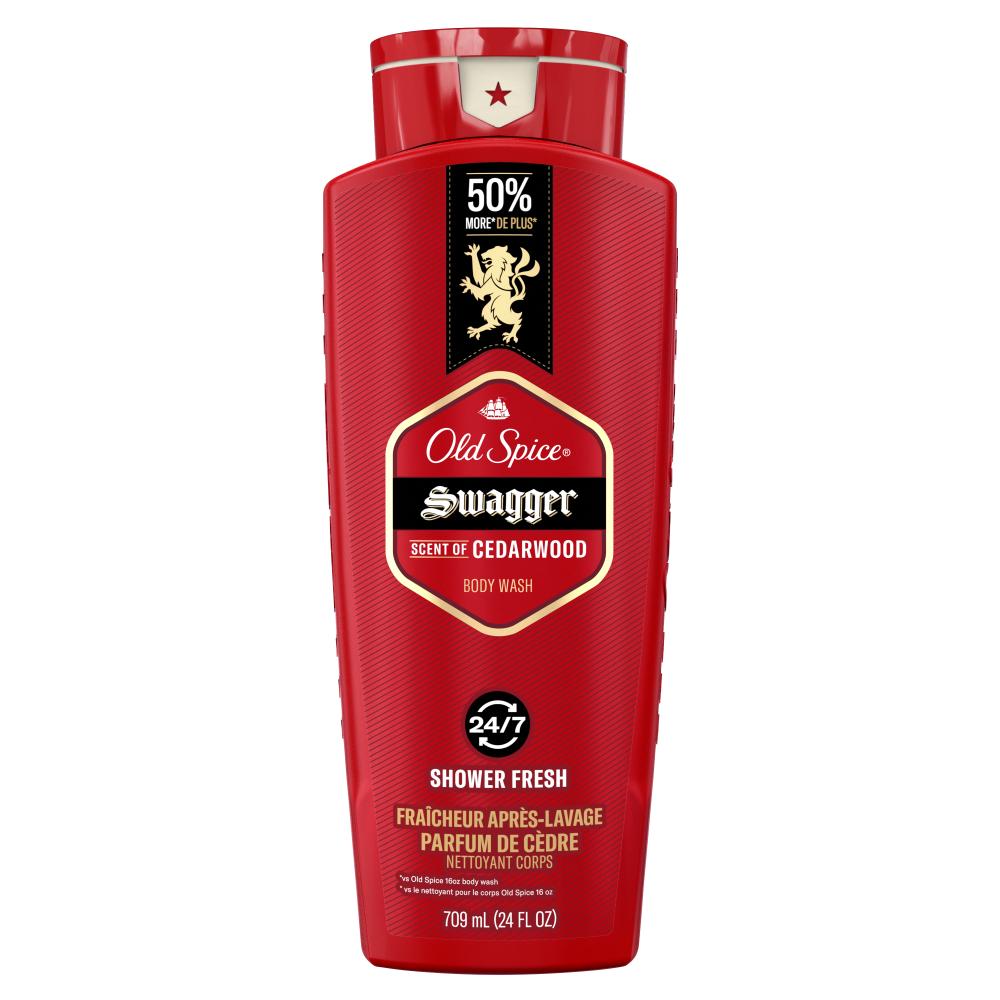 Old Spice Men's Body Wash, Swagger Scent of Confidence, 709 ml (24 fl oz)