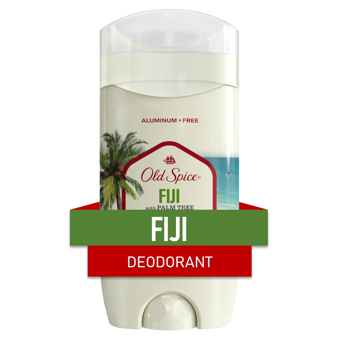 Old Spice Men's Deodorant Aluminum-Free Fiji with Palm Tree, 3oz